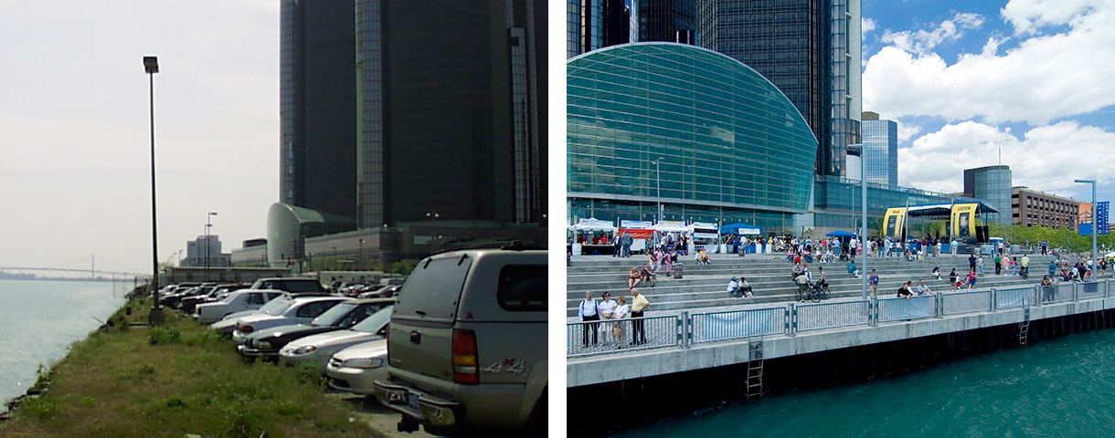 General Motors Plaza Before & After