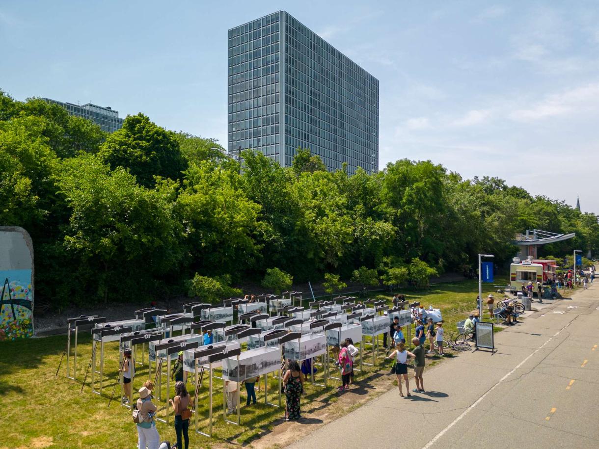 Black Bottom Street View Exhibit on the Dequindre Cut | Detroit ...