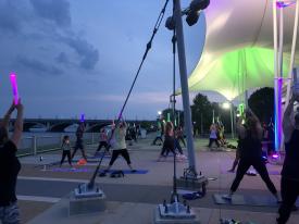 Moonlight Yoga  Detroit Riverfront Conservancy